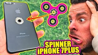 FIDGET SPINNER vs IPHONE 7 ? CONVERTIMOS UN TELÉFONO en un SPINNER IPHONE!!