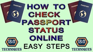 how to check passport status online check passport application online