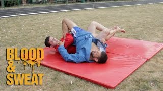 Самбо. Три болевых на ногу из партера. Sambo. Three leg submissions.