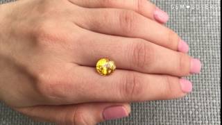 Насыщенно-желтый сапфир 3,56 карата