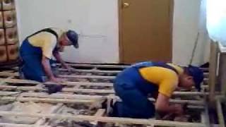 Установка и крепление обрешётки по уровню