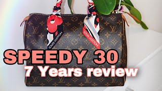 Louis Vuitton Speedy 30 Monogram 7 years review + What Fits Inside!!!