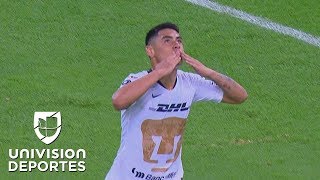 ¡Gol de Mora! Pumas pegó primero