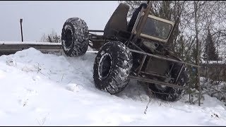 Вездеход переломка на шинах низкого давления  Часть 4   Пробные испытания