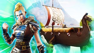 O QUE TEM NO BARCO VIKING E PORTAIS!? - Fortnite