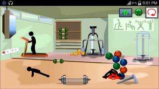 Stickman Death Gym 2 Level 1 - Walkthrough