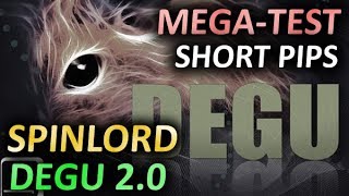 SPINLORD Degu обзор коротких шипов / short pips review