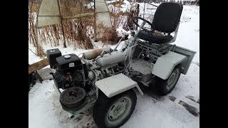 Самодельный минитрактор-переломка 4х4