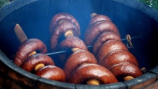 Самодельная Коптильня Своими Руками. Домашнее Горячее Копчение Сосисок