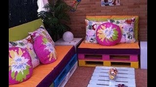 Диван из поддонов: 50 простых проектов