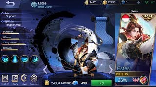 Estes S8 Skin White Crane Gameplay - Mobile Legends