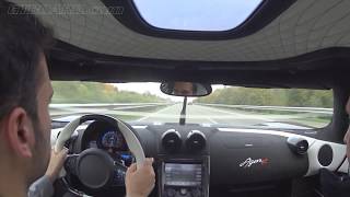 Autobahn runs Koenigsegg Agera R 340+ km/h (215+ mph) casual driving towards the testtrack