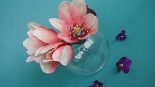 цветы магнолии из мастики. Gumpaste flowers. Making a Gumpaste Magnolia.