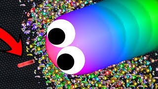Slither.io Small A.I. HACKER vs BIG Snakes (Epic Slitherio Gameplay)