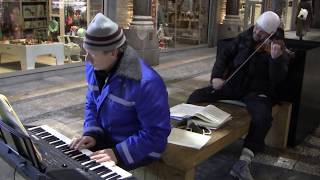 TCHAIKOVSKY: VIOLIN CONCERTO Op. 35.I. Allegro Mo, by Ladislav & Janis At Jorck Passage, Copenhagen