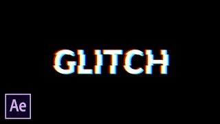 Эффект глитч для логотипа в After Effects.