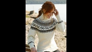 Жаккардовый Пуловер Спицами - 2019 / Jacquard Pullover Knitting needles