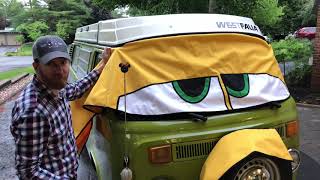 VW Bus - Bus Eyes Front Windshield Cover