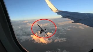 Mystery Man Flies Past Airbus Plane