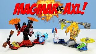 LEGO Nexo Knights Ultimate Axl and General Magmar Summer Sets Play
