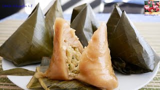 BÁNH ÍT - Cách làm Bánh Ít Nhân Đậu Xanh - Cách gói Bánh Ít Nhân ngọt by Vanh Khuyen
