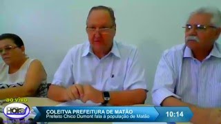 www.hora1.com.br - Hora1 ‘ao vivo’ – Prefeito de Matão fala sobre Pronto Socorro - 20160412