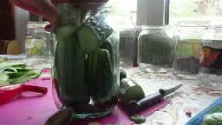 Огурцы маринованные с горчицей. Заготовка на зиму.