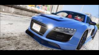 GTA V// AUDI R8 V10 (GTA 5 Crystal Reality Graphics mod)