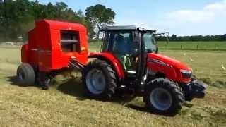 All New 2946 Massey Ferguson Round Baler and MF5610 Tractor Demo