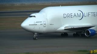 Boeing 747-409(LCF) Dreamlifter N780BA Landing at Nagoya