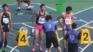 2013年大分インターハイ陸上　100m　男子決勝＆桐生選手優勝インタビュー