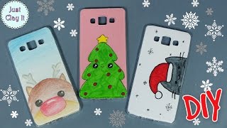 ? DIY ? Świąteczne etui / case na telefon! 3 ŁATWE WZORY, KTÓRE MUSISZ SPRÓBOWAĆ!