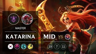Katarina Mid vs Zoe - KR Master Patch 9.5