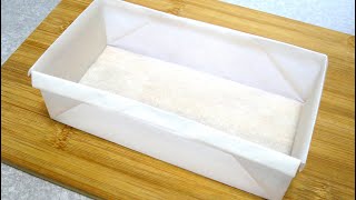 クッキングシート 型作り（折り方）How To make Parchment Paper Pan【パンダワンタン】