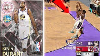 PINK DIAMOND KEVIN DURANT! CONTESTED BUZZER BEATER!! PLEASE DONT MISS THIS SHOT!! NBA 2k18 MyTEAM