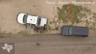 Border Patrol catches illegals in Alpine, Texas.  (birds eye view)