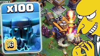 СУПЕР ПЕККА 16 ЛВЛ!! ИХ НЕ ОСТАНОВИТЬ!! САМЫЙ СИЛЬНЫЙ ЮНИТ В Clash of Clans