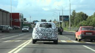 Закамуфлированный Lada xRay на дорогах Казани (Лада ИксРей)
