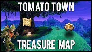 Fortnite Battle Royale - Tomato Town Treasure Map Location Guide (Season 4 Week 1)