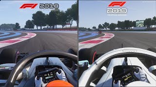 F1 2018 vs F1 2019 - Circuit Paul Ricard Comparison [4K 60FPS]