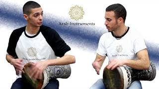 Gawharet El Fan Mother of Pearl Clay Darbuka & Fish Skin