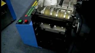 Настольная листорезальная машина QD 100 simple   нарезка ПВХ и ПЭ трубочек   третье видео