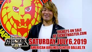 Hiroshi Tanahashi is #DestinedforDallas and G1 Climax opening day July 6!