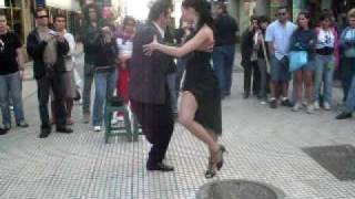 Apresentação de tango na rua - Florida com La Valla - Buenos Aires