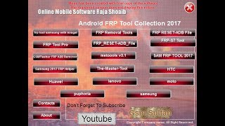 All In One Frp Tool Pack | All latest FRP Unlock Tools 2017