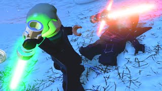 LEGO Star Wars The Force Awakens Luke Skywalker VS Kylo Ren Final Boss