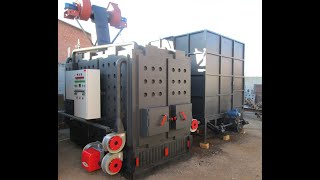 Автоматический котел 1000 киловатт на курином помете и опилках