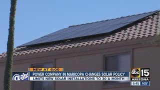 Power company in Maricopa changes solar policy
