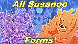 All Susanoo Forms - Itachi,Sasuke,Madara,Kakashi,Shisui & Indra