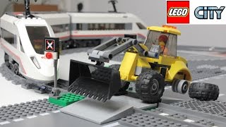 Lego Сartoon Train crash. Мультик про Поезд и машинки из конструктора Лего